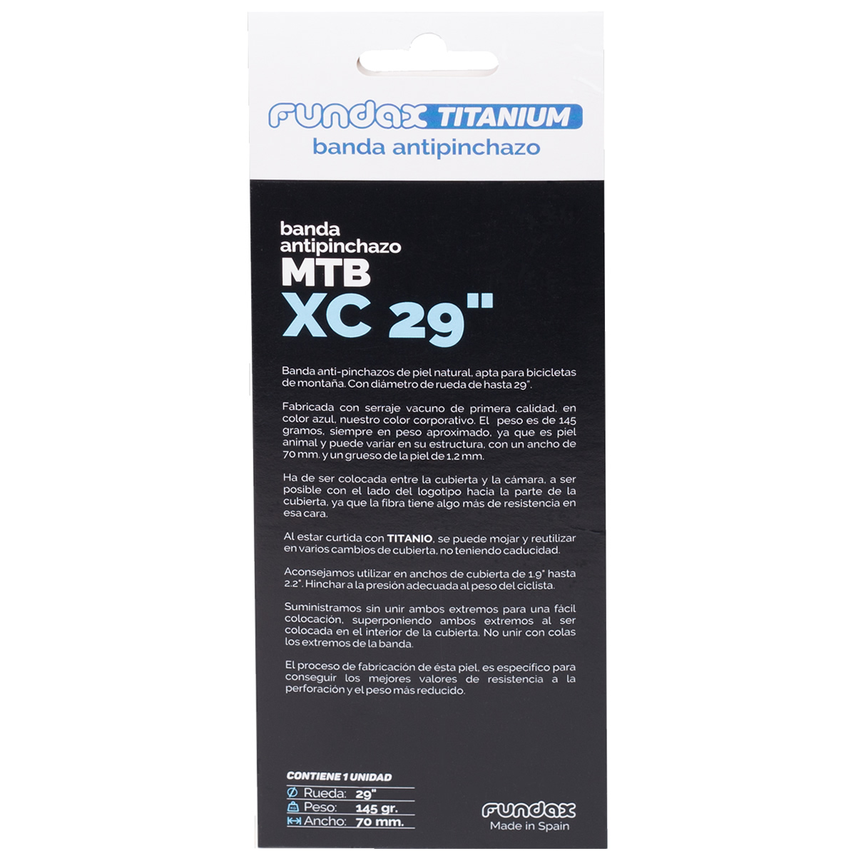  FUNDAX XC Electric - Banda antipinchazos, azul, 29 : Deportes  y Actividades al Aire Libre